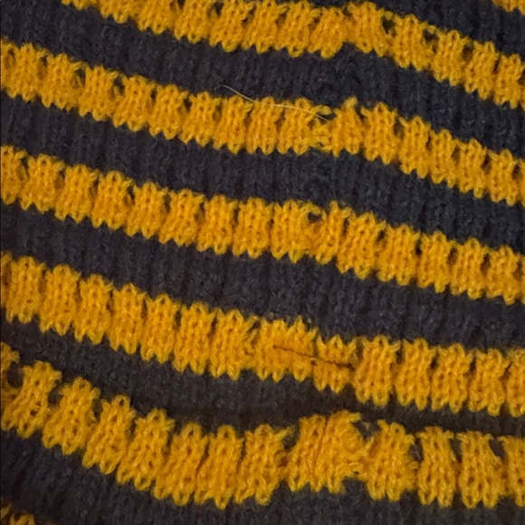 Free people Striped Knit Beanie - Orange and Blue - Picture 5 of 5